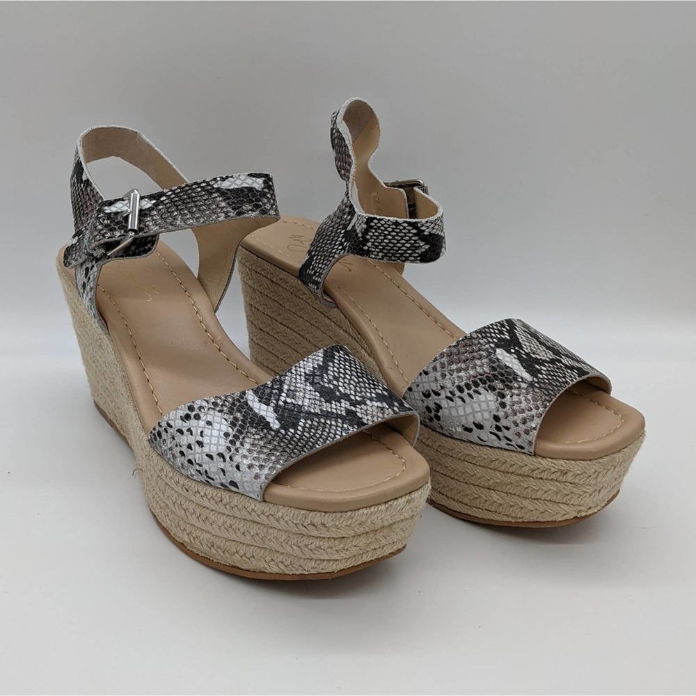 Nordstrom's 42 GOLD Maine Platform Espadrille Wedge Sandal Size 9